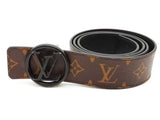 Louis Vuitton Lv Circle Reversible Black Belt 95/38 Sd1125lcrde