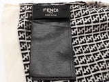 Fendi Mini Ff Logo White Black Thin Beanie Size Tu Do0325lrxde