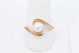 Pearl Ring In 14k Yellow Gold 3.3 Grams Size 9 Eb0925llxdu