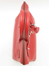 Hermes Birkin 25 Rouge Tomate Red Box Calf Palladium Handbag Do0925lxzxzde