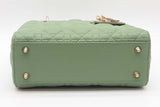Christian Dior Lady Dior Mint Green Cannage Top Handle Bag Eb1225lrxzde