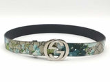 Gucci 411924 Floral Blooms Multi-color Belt / Buckle Size 36 Aa1026lrzsa