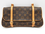 Louis Vuitton Marelle Brown Monogram Coated Canvas Shoulder Bag Do0425lolrde