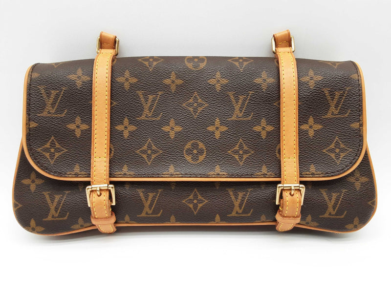 Louis Vuitton Marelle Brown Monogram Coated Canvas Shoulder Bag Do0425lolrde