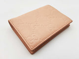 Gucci Small Bifold Wallet In Gg Supreme Peach Leather 0826lxzdu