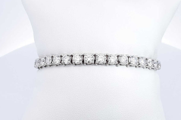 Lab Grown Diamond Approx. 8.50ctw Tennis Bracelet In 14k Wg 16.2g Eb0624oxxzdu