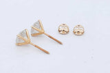 3.0cttw Diamond Stud Screwback Earrings In 18k Yellow Gold 2 Grams Eb0126lrxzde