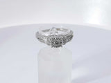 0.59 Cttw Diamond 10k White Gold Ring 3 Grams Size 8 Aa0525lrzsa