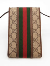 Gucci Gg Supreme Monogram Canvas Web Mini Ophidia Crossbody Eb0926pxzde
