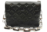 Louis Vuitton Crystal Embellished Black Lambskin Monogram Coussin Eb1225loxzde