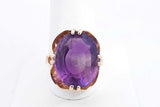 Purple Gemstone Ring In 10k Yellow Gold 8.5 Grams Size 10 Eb0924lixsa