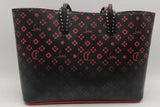 Christian Louboutin Cabata Loubinthesky Red & Black Ombre Tote Bag Eb1026pxzsa