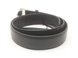 Versace Medusa Round Silver Buckle Black Calf Leather Belt 80/32 Sd0725lzxsa