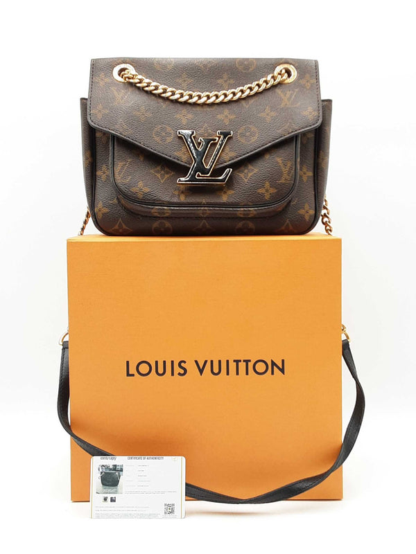 Louis Vuitton Passy Chain Shoulder Bag In Monogram Coated Canvas Fw0825erxdu