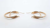 14k Yellow Gold Double Hoop Earrings 4.7 Grams Fw0826pxzdu