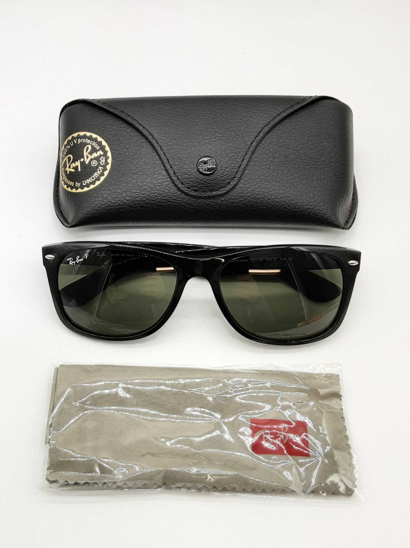 Ray-ban Rb2132 New Wayfarer Black Frames Polarized Sunglasses Do0225pxde