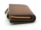 Coach Medium Corner Zip Wallet Brown Wallet Aa0626prsa
