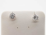 2.02 Cttw Lab Grown Diamonds 14k Wg 1.1g Screw Back Stud Earrings Do0826poxde
