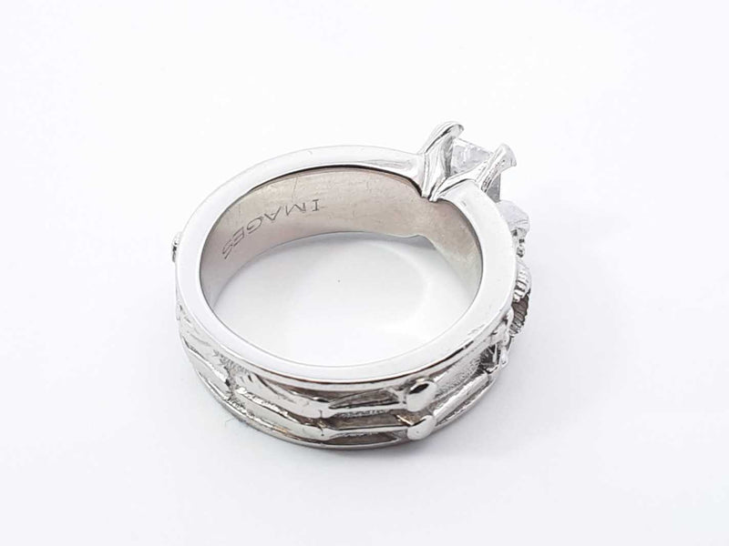 0.65 Ctw Diamond Platinum Skeleton Engagement Ring 13.6 Grams Size 5 Fw1025crxdu
