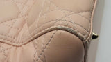 Christian Dior Lady Dior Pink Lambskin Cannage Top Handle Bag Eb0126exzdu