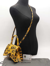 Balenciaga Small Hourglass Tape Yellow Handbag Aa0126ezxsa