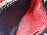Louis Vuitton Montaigne Monogram Empreinte Marine Blue Red Leather Tote Bag Do0425lrxzde