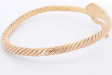 Snake Bangle Bracelet In 18k Yellow Gold 46.2 Grams Eb0824lixzsa