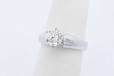 0.8ctw Diamond Solitaire Ring In 14k White Gold 4.6 Grams Size 6.5 Eb0426lxxzde