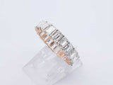4.34 Cttw Lab-grown Diamond & 14k Yellow Gold Ring 2.4 Gram Size 6.5 Fw0725ecrdu