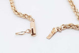 14k Yellow Gold Rope Chain Necklace 12.8 Grams 19 Inch Eb0326sxzsa