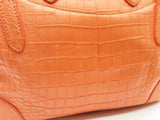 Ralph Lauren Soft Ricky Orange Alligator Leather Handbag Do0526oxzxde