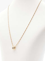 0.30 Cttw Diamond & 18k Yellow Gold Solitaire Necklace 5.5g 16 Inch Fw0926cxzdu