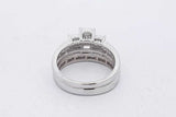 1.48cttw Diamond Ring In 14k White Gold 6.6 Grams Size 5.75 Eb0726wcrsa