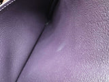 Hermes Jpg Kelly 42cm Raisin Purple Clemence Palladium Handbag Do0925lxzxzde