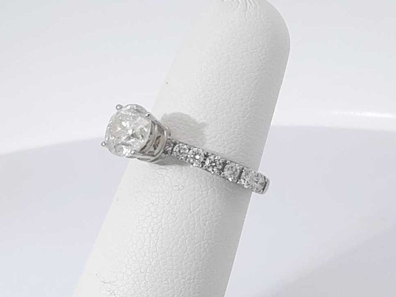 1.34 Cttw Diamond 14k White Gold Ring 2.9 Grams Size 5 Aa0525loxzsa