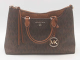 Michael Kors Austen Satchel Brown Handbag Aa0626wzsa