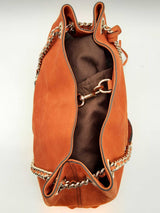 Gucci 308982 Soho Nubuck Rust Orange Leather Chain Shoulder Bag Do0924pxzde