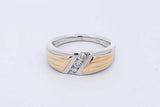 Platinum & 18k Yellow Gold Diamond Ring 13.1 Grams Size 11 Eb0526wcxde
