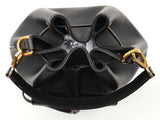 Louis Vuitton Lockme Black Leather Bucket Bag Do0425sxzde