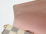 Louis Vuitton Pochette Félicie In Damier Azur Canvas & Rose Leather Fw0626rrzdu