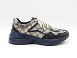 Gucci Rhyton Sneakers In Gg Supreme Monogram Coated Canvas Size 10.5 Men Fw00626lrxdu
