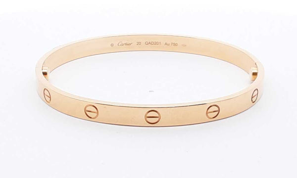 Cartier 18k Yellow Gold Love Bracelet Size 20 Ebwcxzdu 144010022048