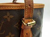 Louis Vuitton Petite Bucket Brown Monogram Coated Canvas Shoulder Bag Do0125owxde