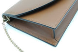 Christian Louboutin Loubi54 Brown Leather Crossbody Clutch Eb1026wrxsa