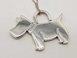 Tiffany & Co. Scottie Dog 0.925 Silver 8.0g Necklace 18 In Do1025lrrde