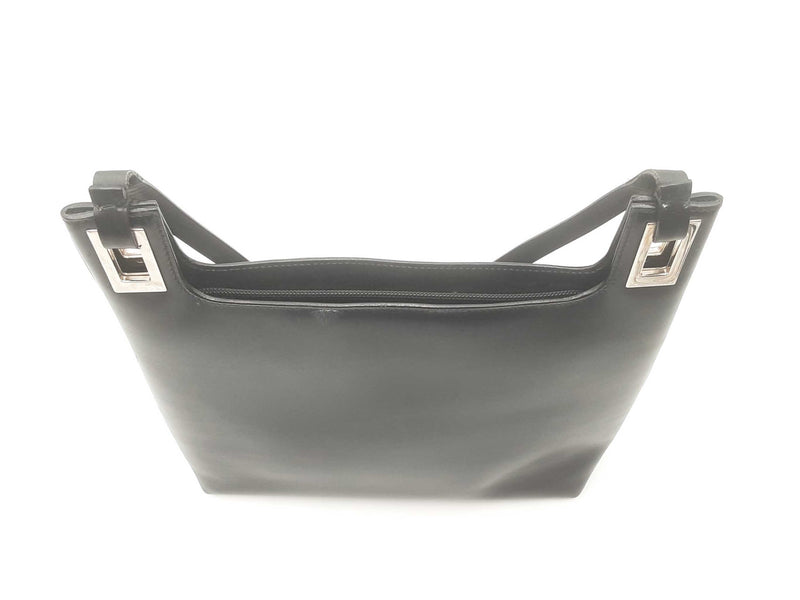 Gucci Vintage Black Leather Shoulder Bag Sd0625rzsa