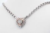 David Yurman Cable Heart Pendant Sterling Silver 15 Grams 16 Inch Eb1125orxdu