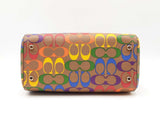 Coach Rowan Limited Edition Pride Satchel In Rainbow Signature Coated Canvas Fw0826lcrdu