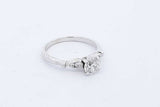 0.81cttw Diamond Ring In 14k White Gold 2.8 Grams Size 7 Eb1025exzde