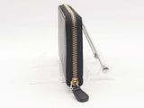 Roberto Cavalli Black Leather Zip Wallet Black Wallet